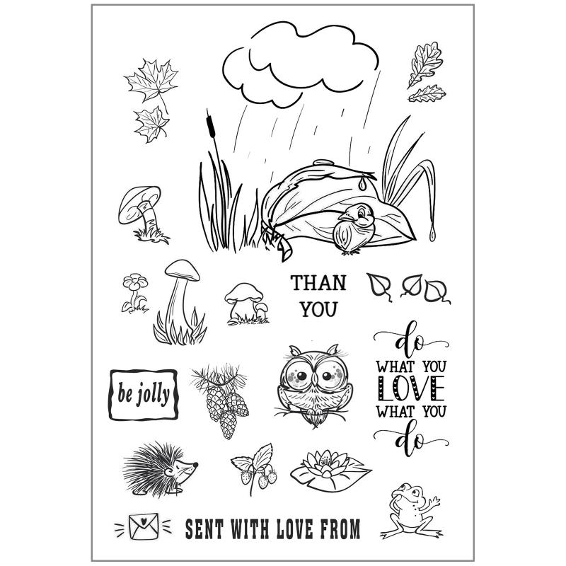 

Seabed Goldfish DIY Silicone Clear Stamp Cling Seal Scrapbook Embossing Decor Craft