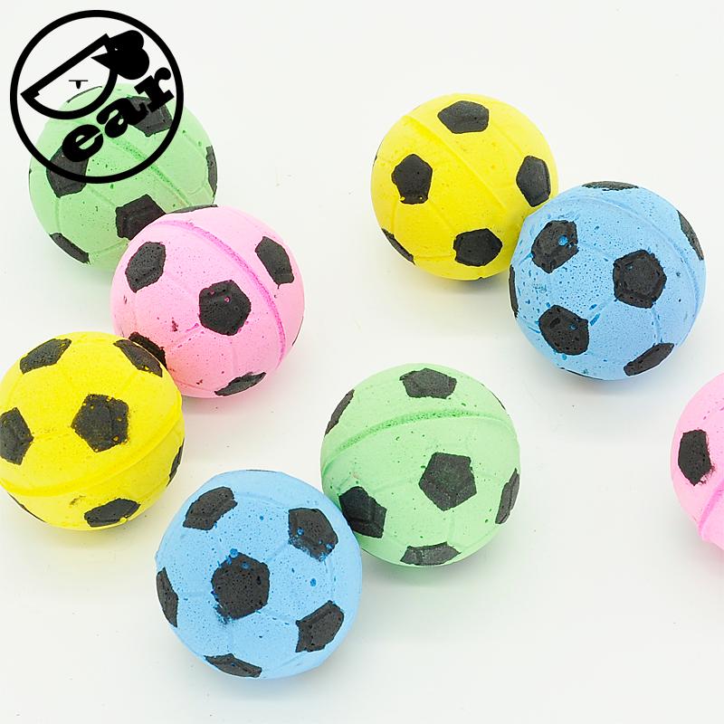 

Cat EVA Ball 20pcs per lot Soft Foam Soccer design Play Balls For cat