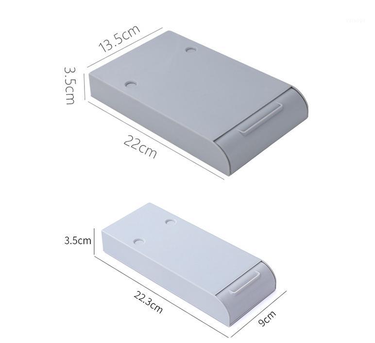 

Punch-free hidden storage box office supplies drawer creative storage box student desk can be pasted pen case1, Abs