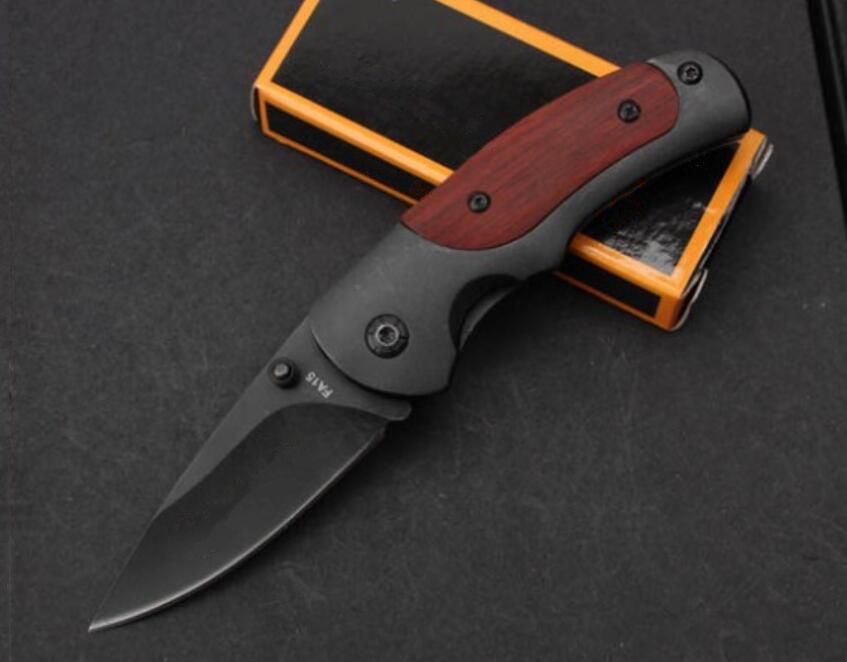 

Bron FA15 mini small pocket folding knives camping hunting knife tool hand wood handle XMAS gift knife for man