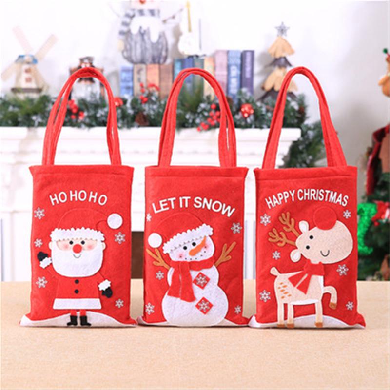 

Christmas Decoration for Home New Year Gift Bags Christmas Tree Decoration Candy Bags Merry Decor Navidad Kerst Noel