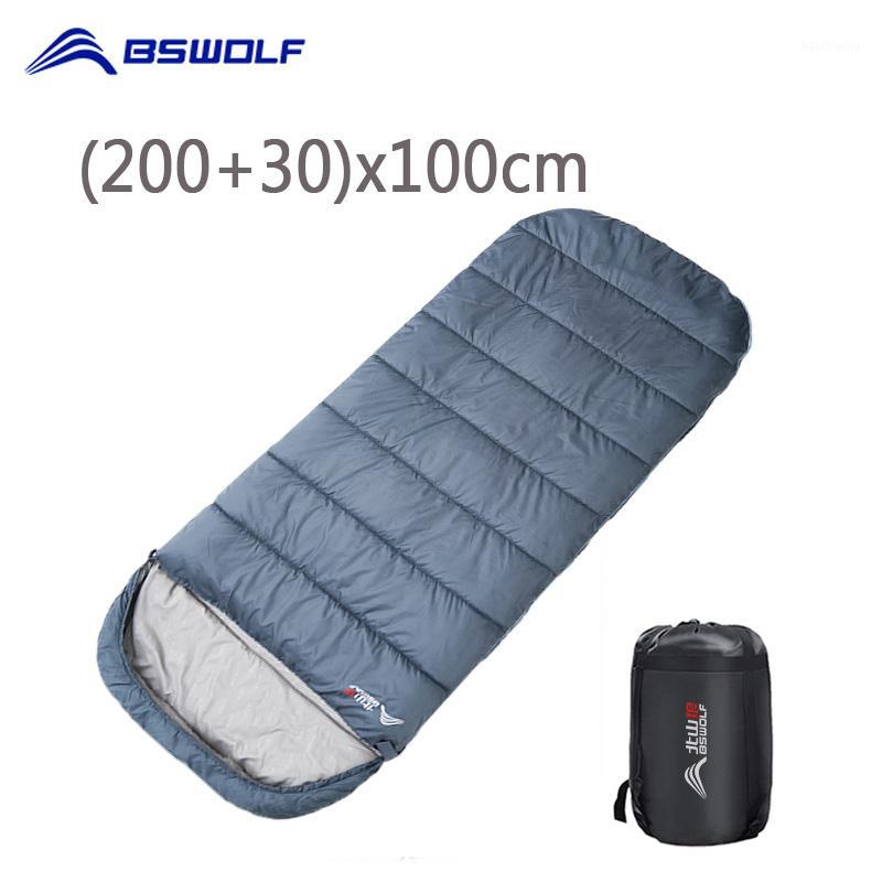 

BSWolf Large Camping Sleeping bag lightweight 3 season loose bag long size for Adult rest Hiking1