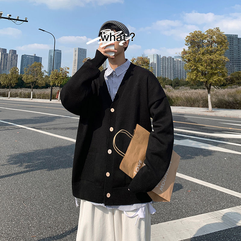 

Camisa 2021 New Masculina Outono Novo Fino Pura Retro Cardigan De Comprida Descontrado Personalidade Juventude GBP6, Yellow