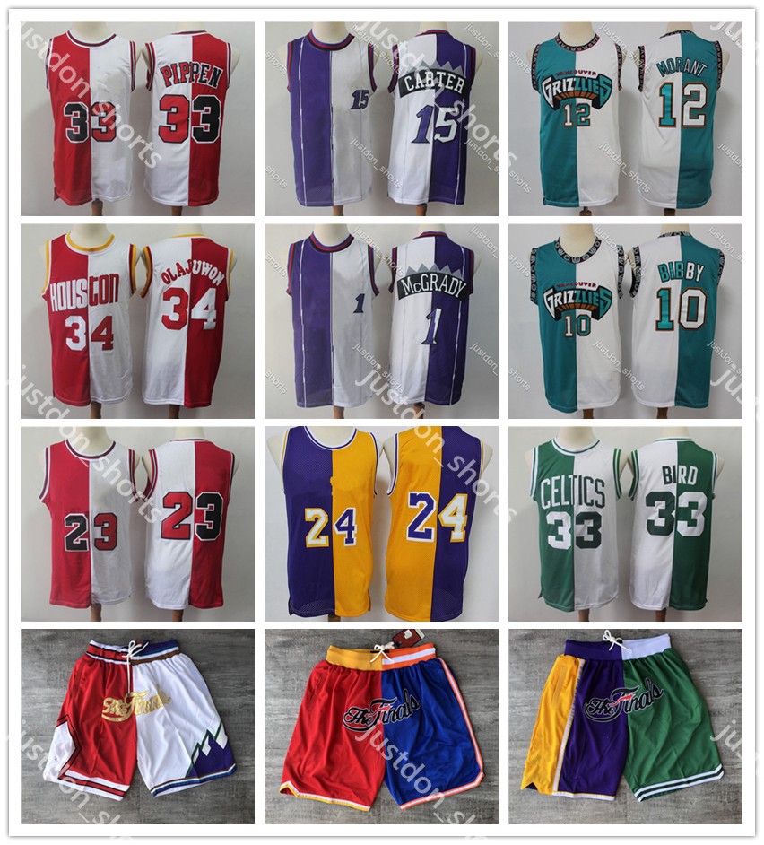 

Retro Allen Iverson Vintage Mens 1 McGrady 15 Carter 33 Pippen Bird 4 Webb Ja Morant Bibby 10 Basketball Jersey Just Don Basketball Shorts, Like pics