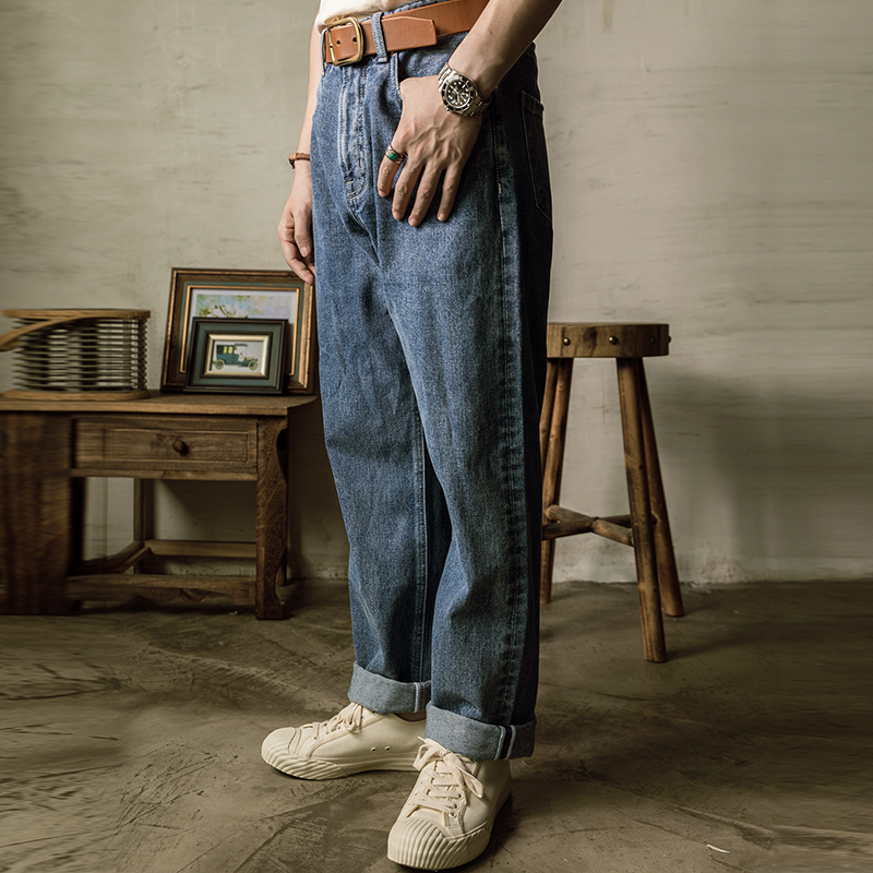 

Red Tornado light washing 5501 biker jeans 12oz denim summer adjustment pants SGOA, 12oz sizing runs big