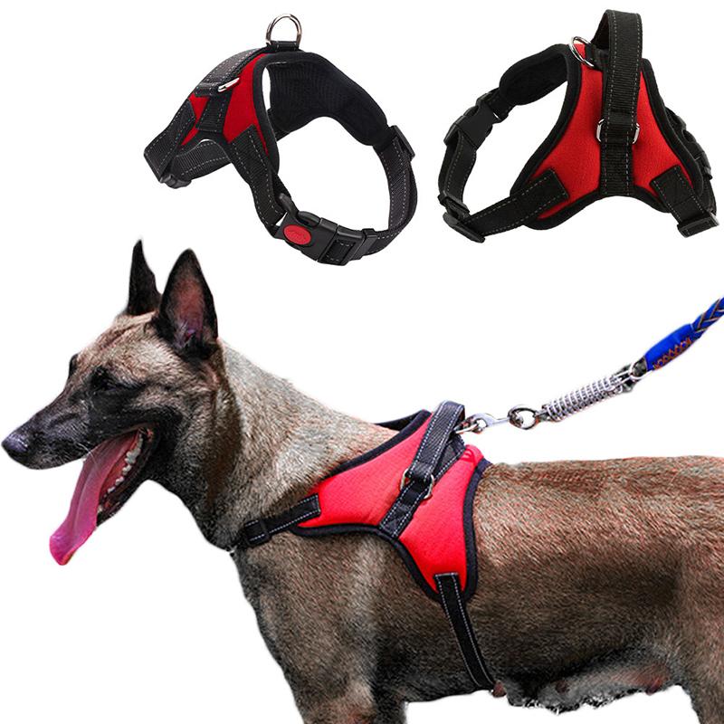 

Adjustable No Pull Dog Harness Vest For Big Dog Harness Large Leash Pet Supplies Vest Pet Collar Chest Strap Accessories
