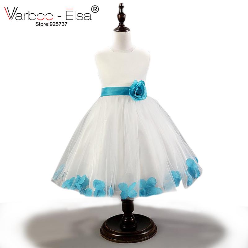 

High-end new summer flower girl dresses petal hem pageant dresses for little girls fashion first communion for girls, Beige