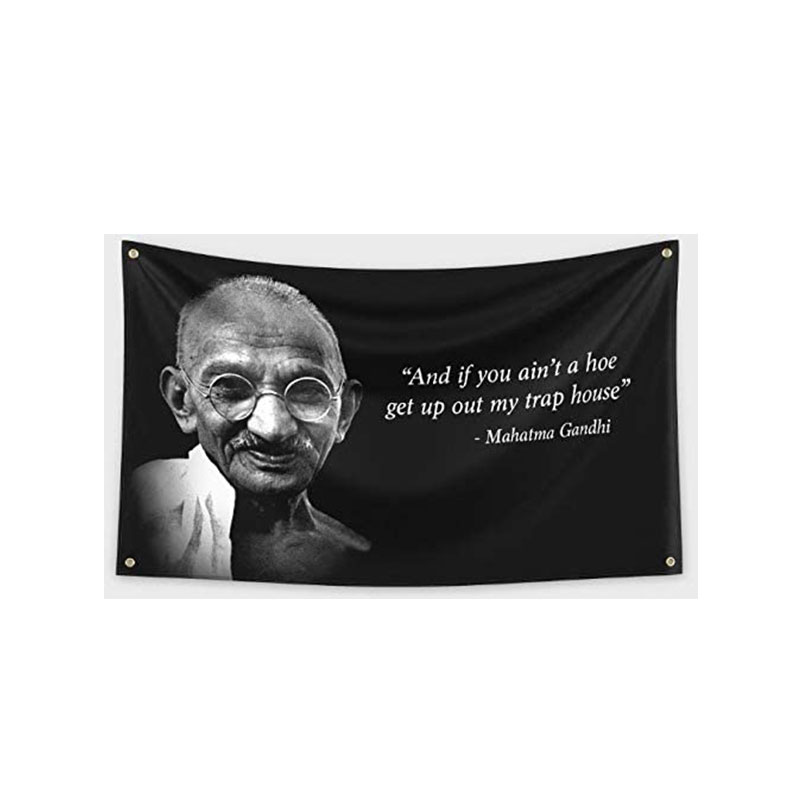 

Toppest Chief Gandhi Flag 3x5ft Banner College Dorm Digital Printing 100D Polyester Fast Free Shipping Outdoor Shipping