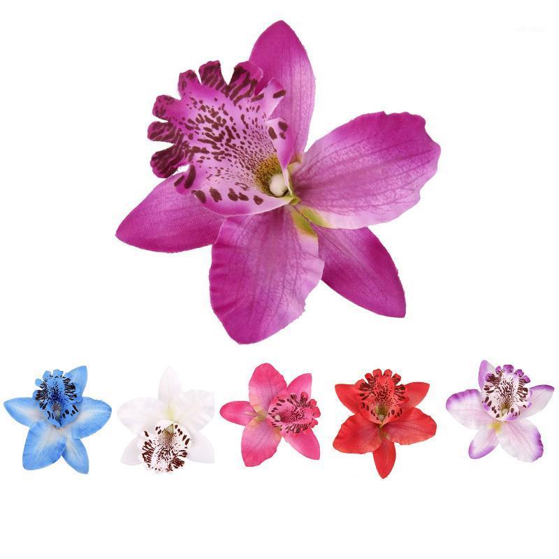 

20 pcs 8cm Simulation Thailand Orchid Head1, White