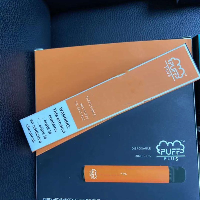 

Puff Plus 800 Puffs Disposable Vape E Cigarette Disposable Device 3.2ml Pod With Security Sticker Puff Bar Plus