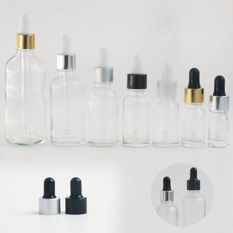 

Hot!! 20pcs 5 10 15 20 30 50 ml 100ml empty small clear e liquid essential oil flint glass pipette dropper bottle 1 oz 1/2oz1