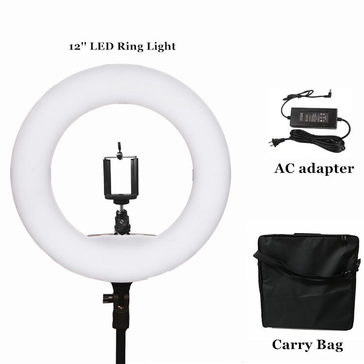 

Yidoblo 12" FS-390II Warm & cold Light Portable Mini size Ring lamp LED Soft light Lamp Makeup Lighting 38W 192 LED Lights + bag