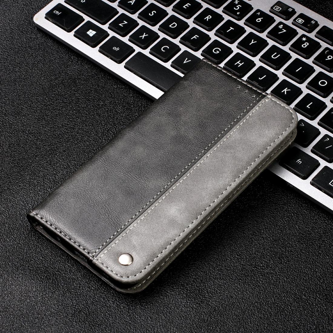 

Business Solid Color Stitching Horizontal Flip Leather Case for Xiaomi Redmi 6 Pro with Holder Card Slots Wallet Lanyard