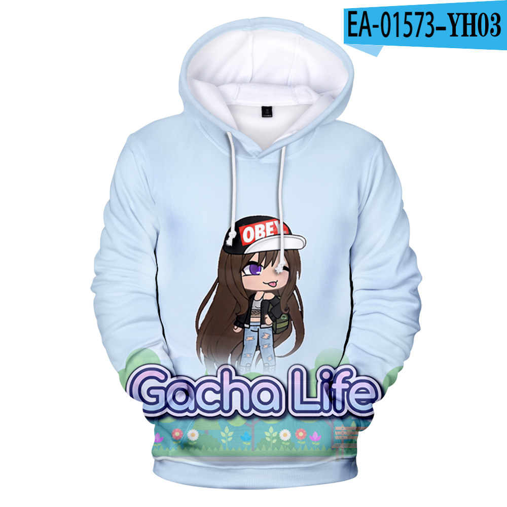 gacha life moletom com capuz girl