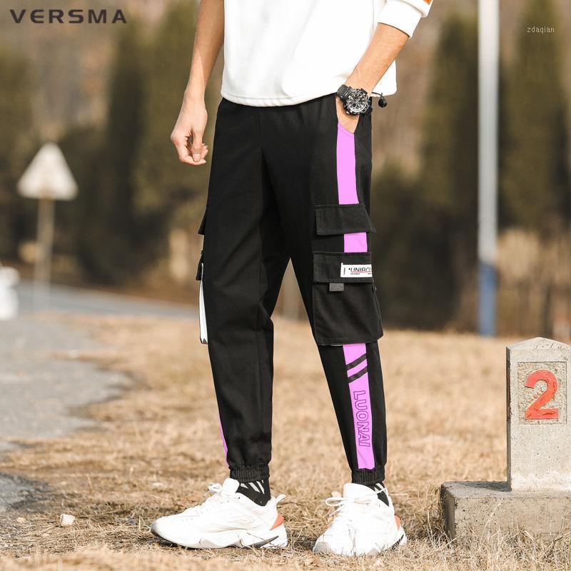 

VERSMA Japanese Ulzzang Street Style Purple Harem Pants Women Trousers Hip Hop Streetwear Hippie Jogger Pants Men Dropshipping1, K162 purple