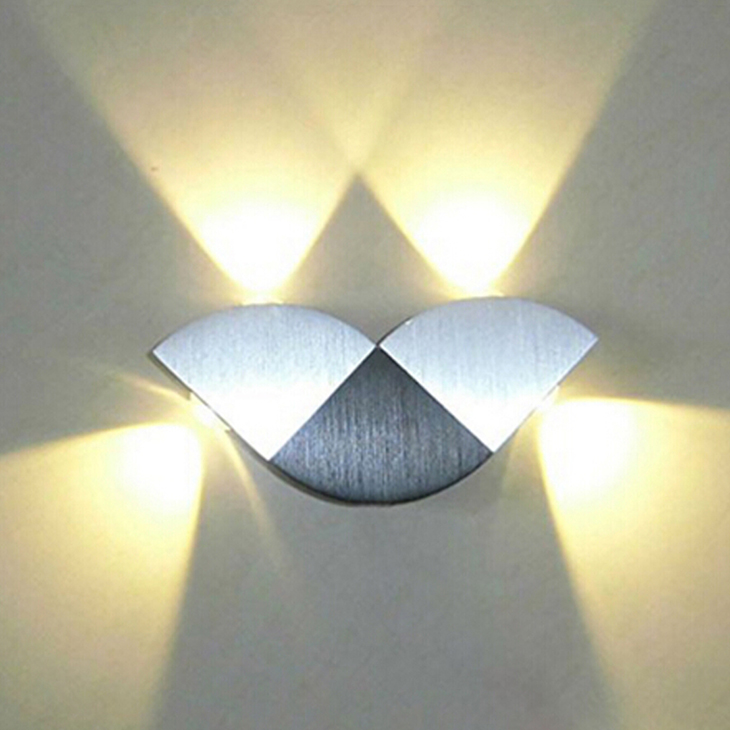 

4W LED wall lamp AC85-265V Aluminum Sconce Bedroom Corridor Hallway Aisle Lamps For Home Lighting Decoration
