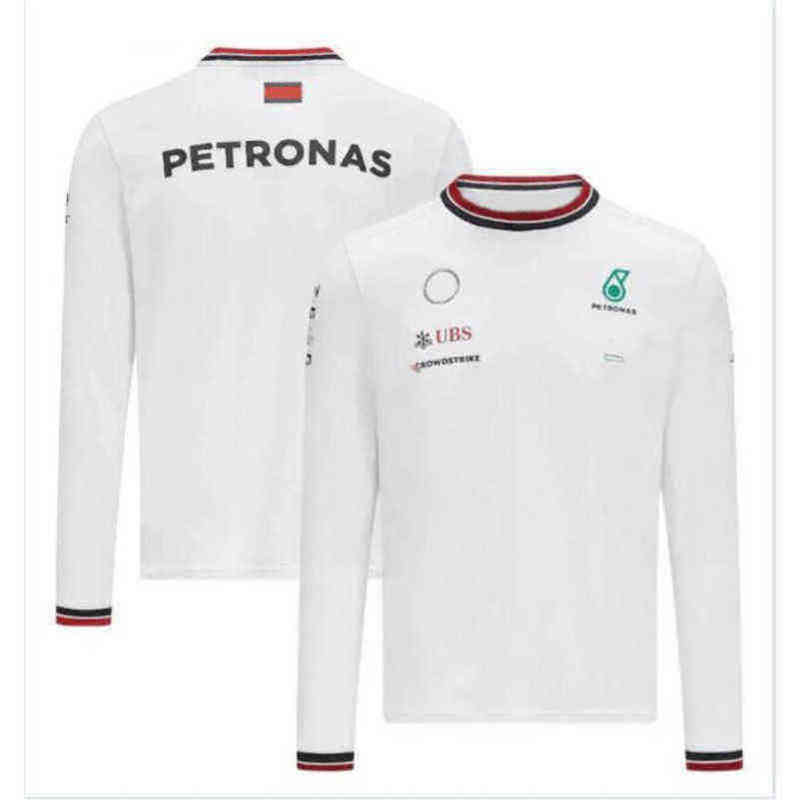 Petronas Sweatshirts Mens t Shirts Luxury Brand Mercedes F1 Formula One Racing Women Casual Long Sleeve T-shirts Benz Lewis Hamilton Team Work Cloth