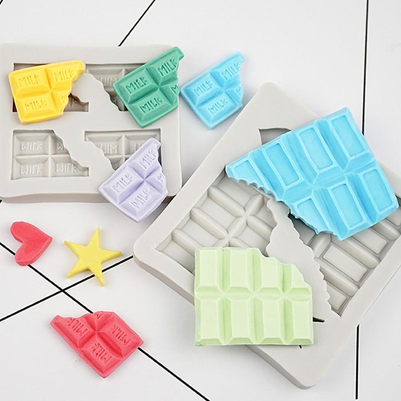 

Aouke Chocolate Shape Silicone Mould DIY Fondant Cake Mould Gummy Dry Pess Baking