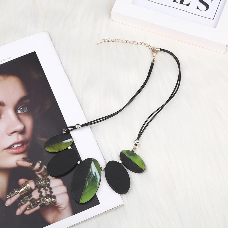

Pendant Necklaces Arrival Trendy Necklace Gifts For Women Accessories Resin Wood Beads Pendants Charm Nacklace Boho Bohemian Jewelry Wholesa
