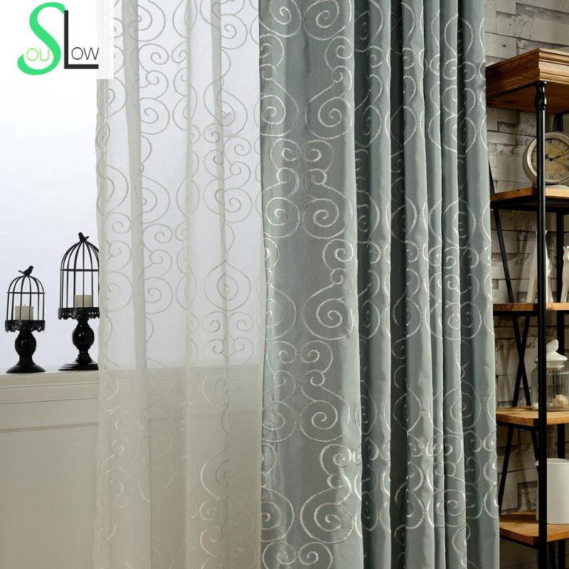 

Fog Embroidered Curtain White Gold Line Curtains Cortinas For Living Room Cortina Sheer And Tulle Bedroom Para Sala De Luxo, Tulle2