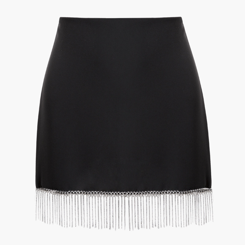 

2020 Hems New High Free Chains Heavy Industry Design Hip Pockets Thin P975 Skirts 5c8o, See chart