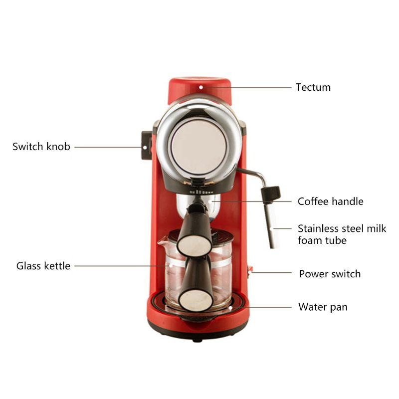 

Semi-automatic Hand Cranked Espresso Machine 5 Bar Stainless Steel Coffee Maker