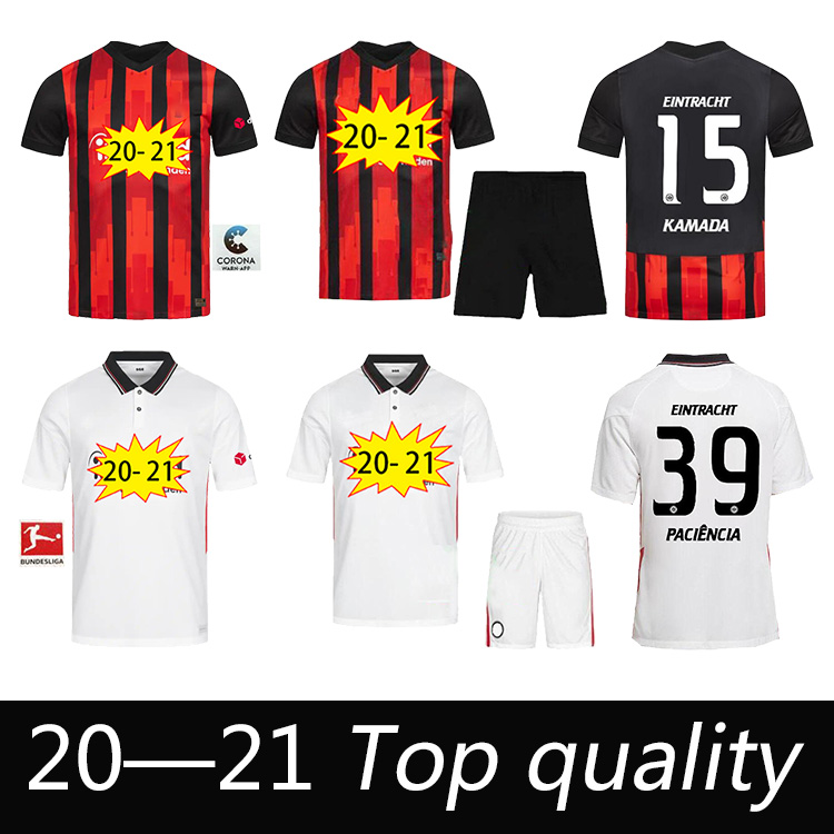 

Eintracht Frankfurt soccer jersey 2020 2021 Die Adler DA COSTA KOSTIC football jersey kids kit HINTEREGGER DOST SOW SILVA PACIENCIA shirt, Home