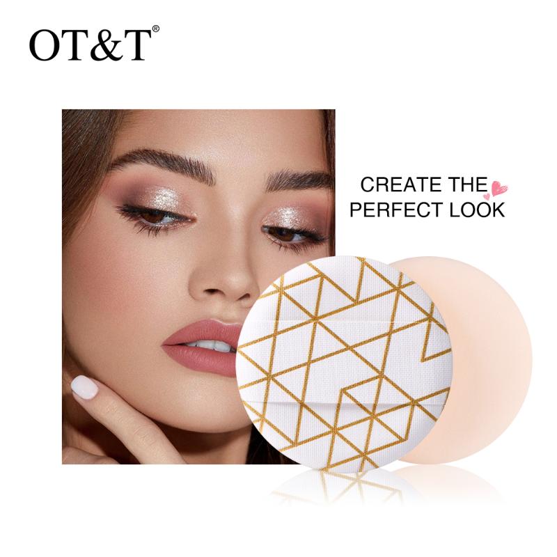 

OT&T 2pcs/set Air Cushion Puff Powder Makeup Sponge For BB CC Cream Contour Facial Smooth Wet Dry Make Up Beauty Tools Gift