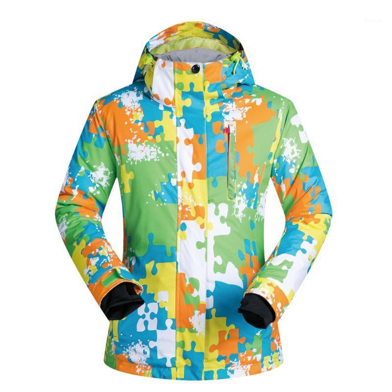 

Women Ski Jacket Brands Outdoor Skiwear Windproof Waterproof Thermal Snow Hooded Coat Ski Clothes Winter Snowboard Jacket Women1, As pic