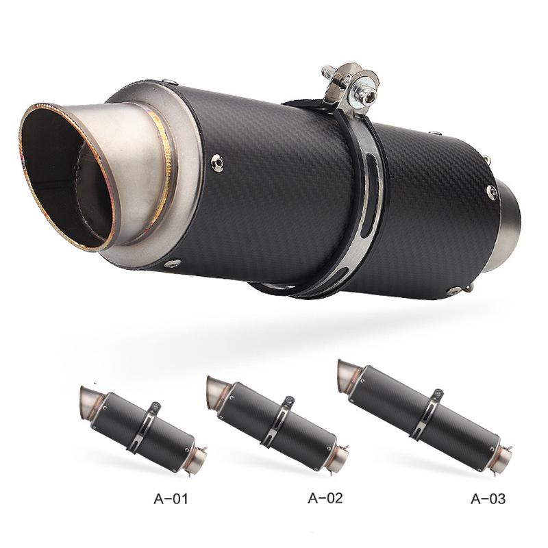 

Universal 60MM Motorcycle Exhaust Pipe SC Escape Moto carbon fibre For S1000RR YZF R1 FZ1N MT09 GSX-R750 R25 NINJA250 CBR1000 R6