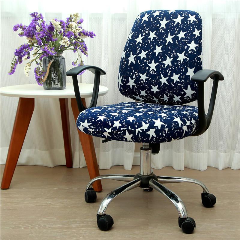 

Universal Anti-dirty Office Computer Chair Cover Stretch Case Elastic Spandex Fabric Split Chair Back Seat Cover1