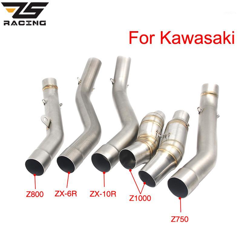 

ZS Racing Motorcycle Exhaust Muffler Middle Pipe Link Pipe For Z750 Z800 Z1000 ZX6R ZX-6R ZX10R ZX-10R Slip-on1