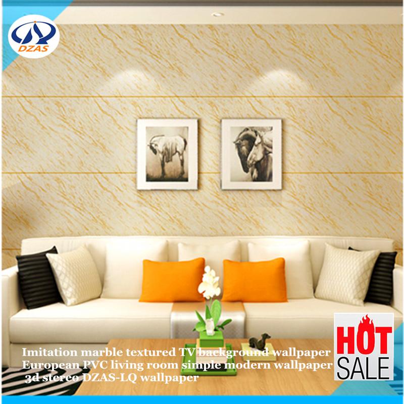

Imitation marble textured TV background wallpaper European PVC living room simple modern wallpaper 3d stereo DZAS-LQ, Beige