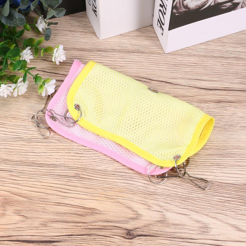

2pcs Summer Pet Hammock Animal Bed Mesh Breathable Hammock for Hamster Small Pet Random Color Size
