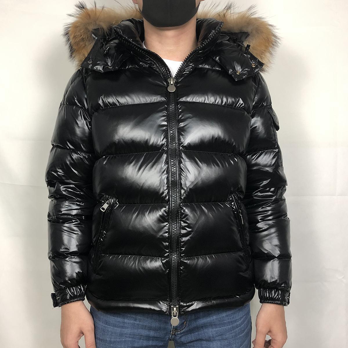 

Men' Down jacket hood fur men winter Parkas White duck down coats Black Raccoon fur Men Down jacket man -XXXL