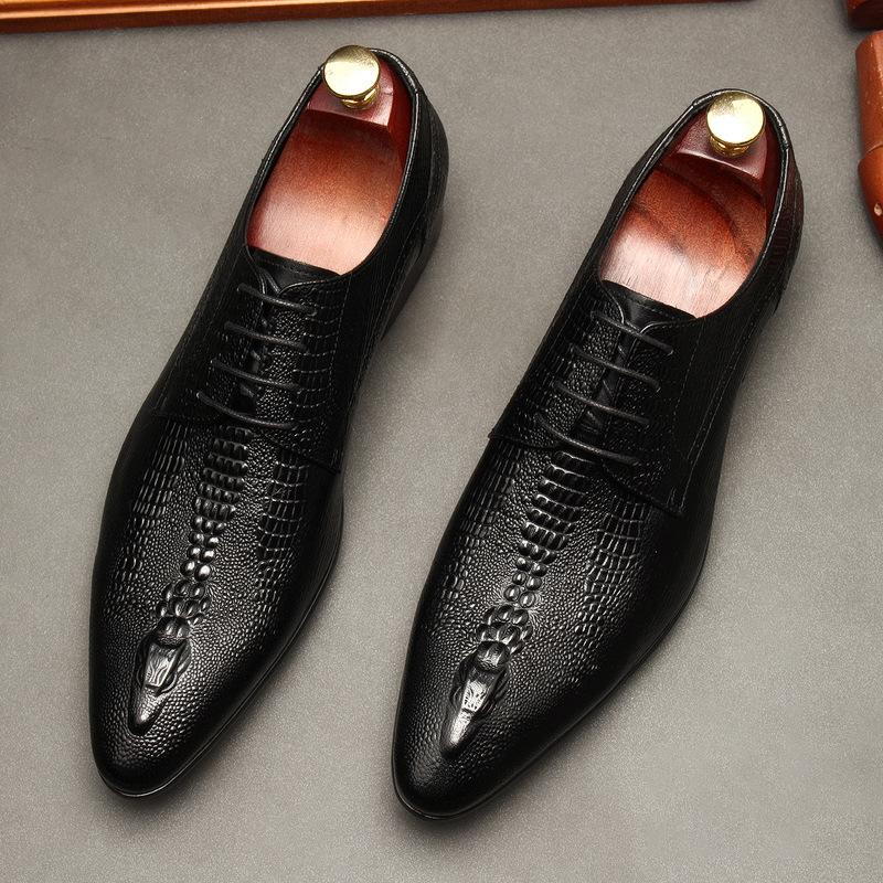 

Handmade Mens Wingtip Oxfords Whole Cut Black Brown Genuine Calf Leather Luxury Wedding Men Dress Shoes Business Man