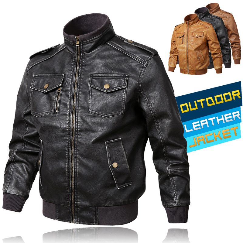 

Autumn Spring Men' Motorcycle Biker Casual Outwear Thin Leather of Men Design Bomber Jacket Bto9, Cbd018 yellow