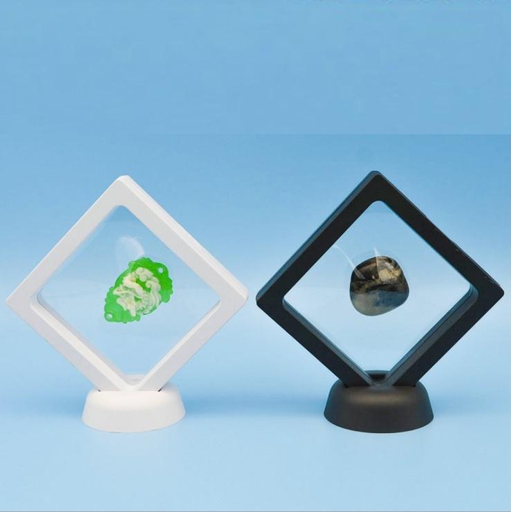 

100pcs Elastic Membrane Jewelry Display Box Watch 3D Suspending Box Collection Boxes 90x90x20mm wen6569