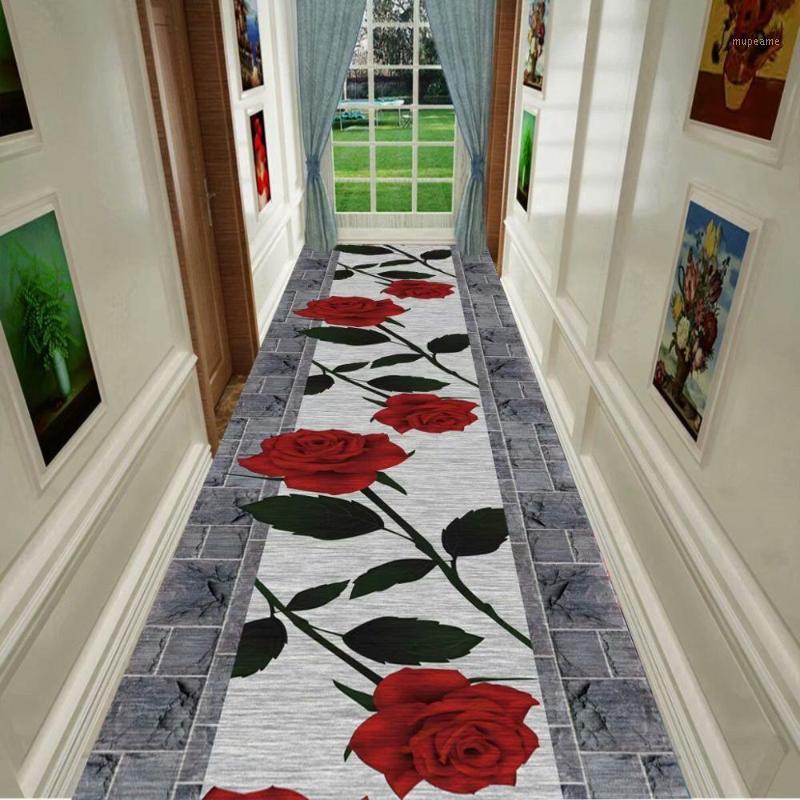 

Fashion 3D Flower Corridor Kitchen Floor Mat Soft Flannel Non-slip Area Rug Living Room Bedroom Decor Rug Carpets for Bed Room1, No-04
