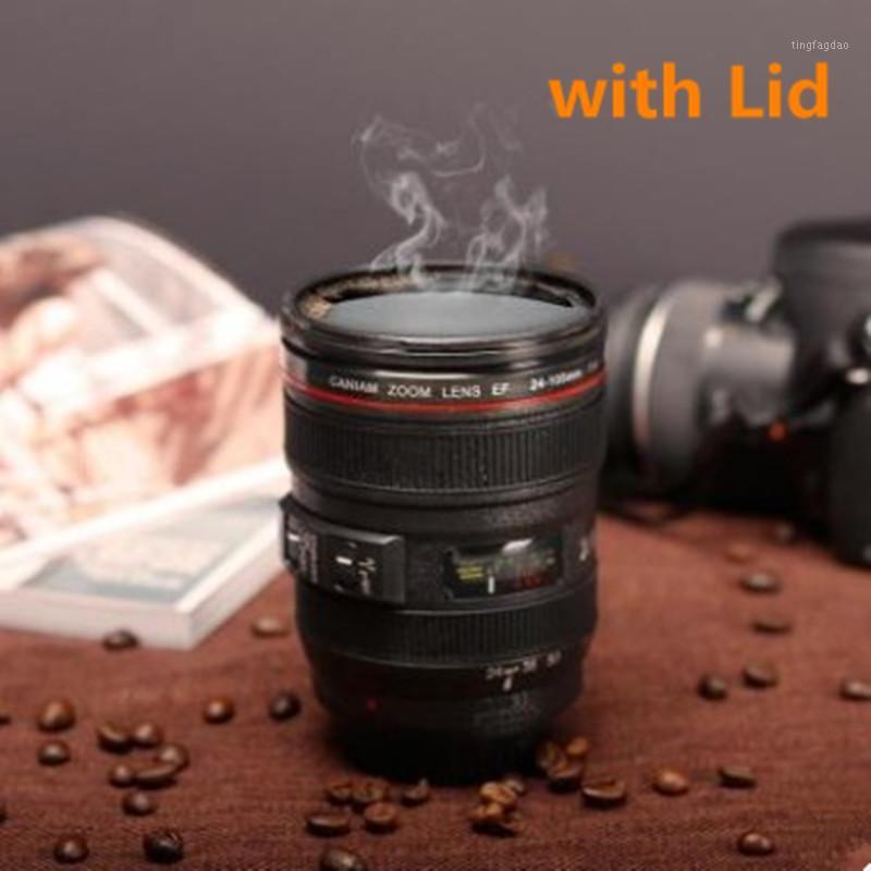 

New Caniam SLR Camera Lens 24-105mm Scale Plastic Coffee MUG 400ML Creative Cups And Mugs With Lid1