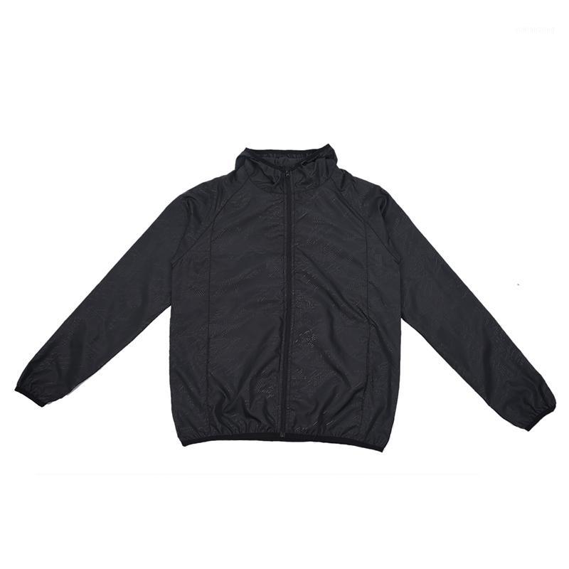 

Outdoor Unisex Cycling Running Waterproof Windproof Jacket Rain Coat -Black,XL1