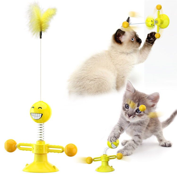 

Pet cat toys training outdoor interactive game cats scratching toy spring pets supplies 3 colors