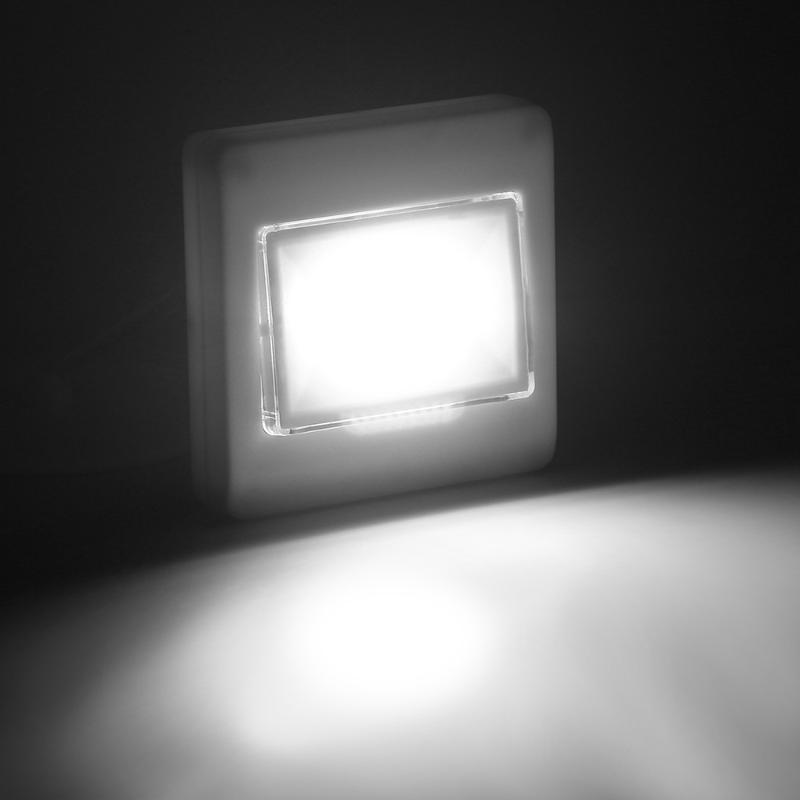 

10pcs/lot 3W LED Mini Night light Wall Mounted Lamp Cabinet Light on/off Switch