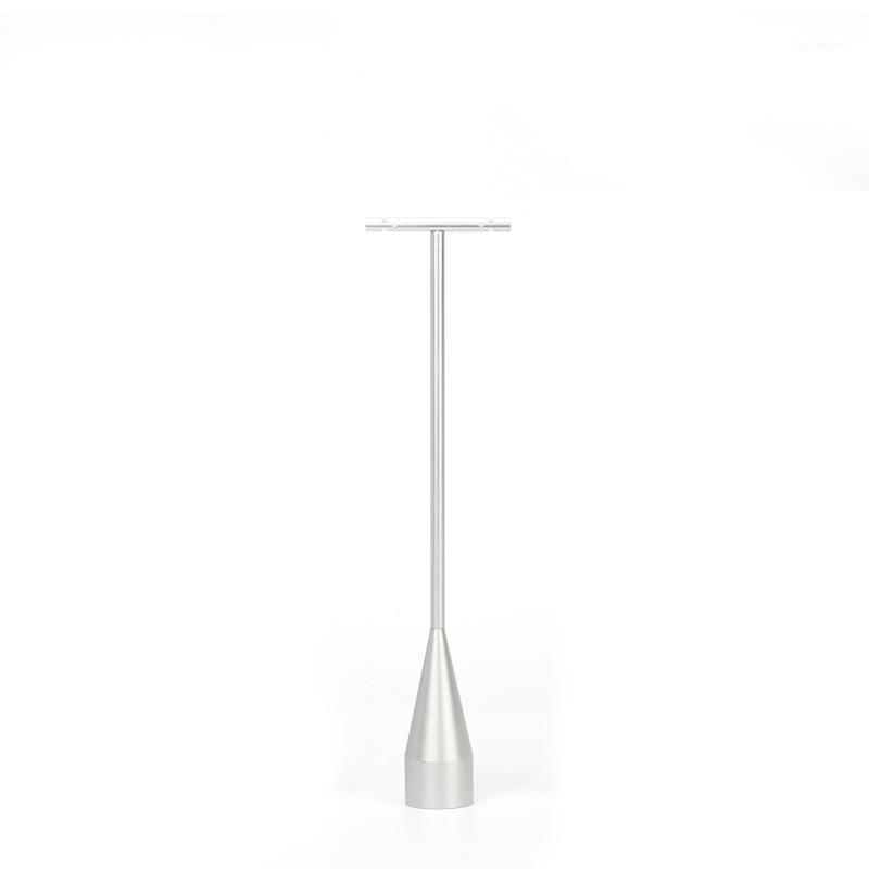 

Sliver T-shaped Metal Earring Ring Display Stand Trays For Jewelry Organizers Window Counter Showcase Hanger Bottom Portable1