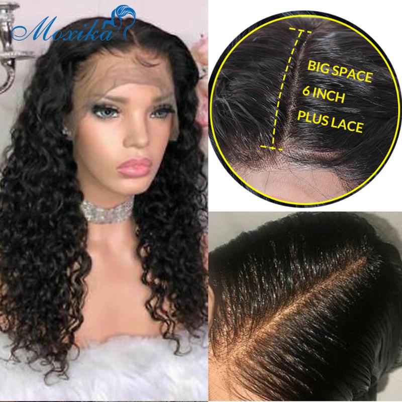 

Lace Front Human Hair Wigs Brazilian Wig Deep Wave Wig Remy150 Deep Wave Frontal Glueless Human Hair Wigs 13x6 Lace Frontal, Natural color