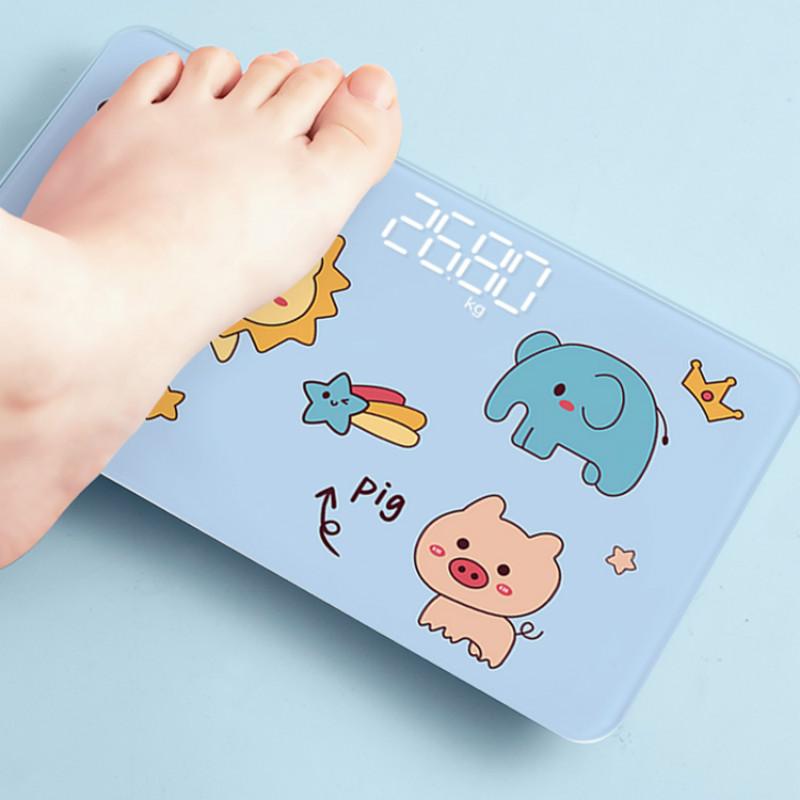 

Cute Weight Scale Body Bathroom Electronic Weight Machine Human Fitness Equipments Balanza Corporal Household Products DE50TZC