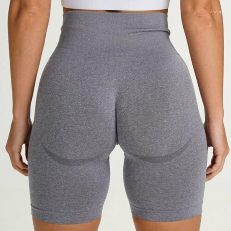 

Seamless Sports Short Women Summer High Waist Fitness Shorts Squat Proof Tummy Control GYM Workout Casual Bermuda1, Black