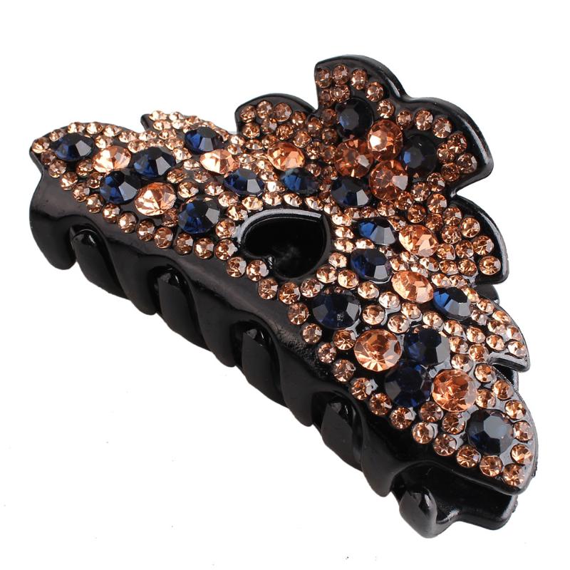

Retro Crystal Colorful Hair Shining Clamps For Women Girls Hairgrips Headwear Rhinestone Hair Clasp accessories
