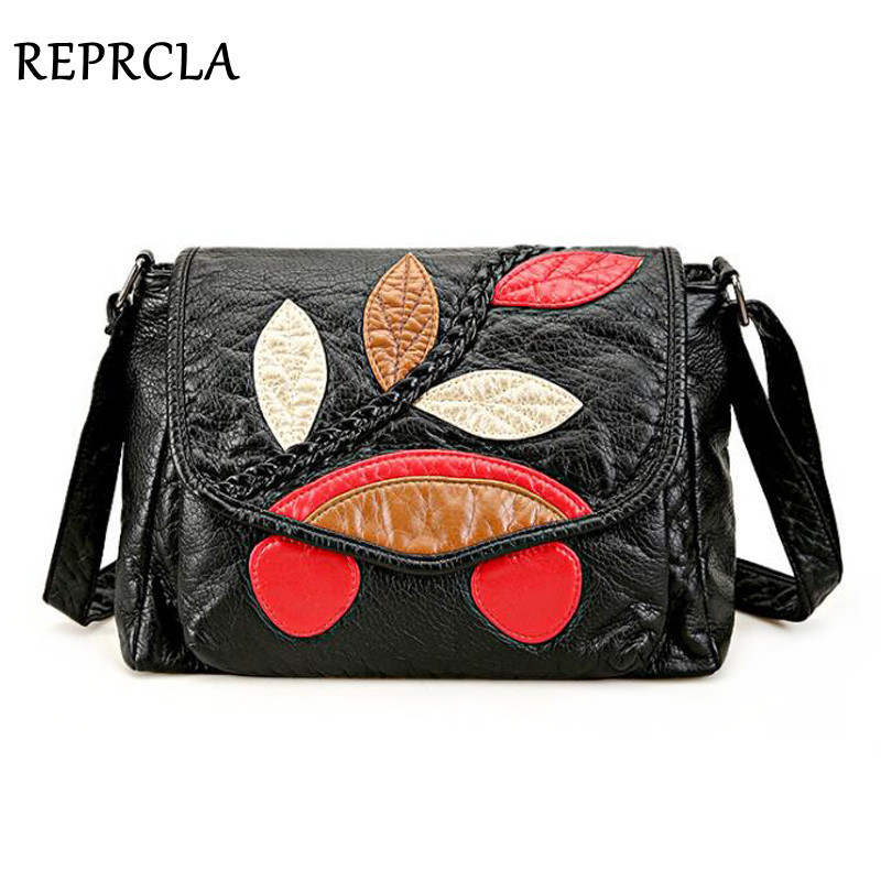 

REPRCLA Designer Soft Leather Shoulder Bag High Quality PU Ladies Handbag Casual Crossbody Bags for Women Bolsa Feminina Q1118