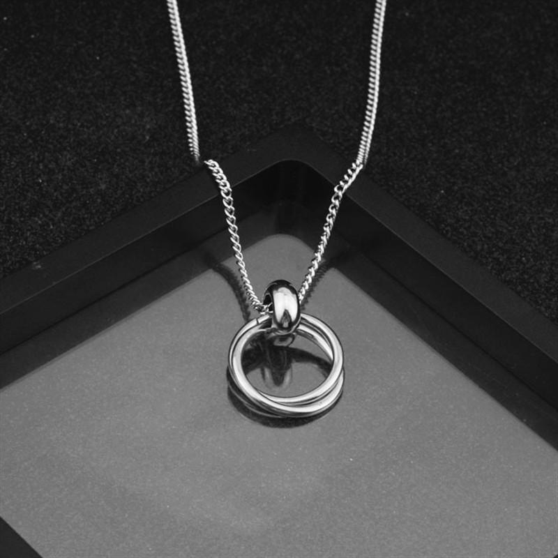 

Male Necklace Men's New Necklace Men and Women Simple Short Stainless Steel Men's Korea kpop
